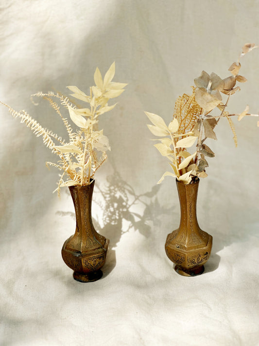 Tiny Brass Vases