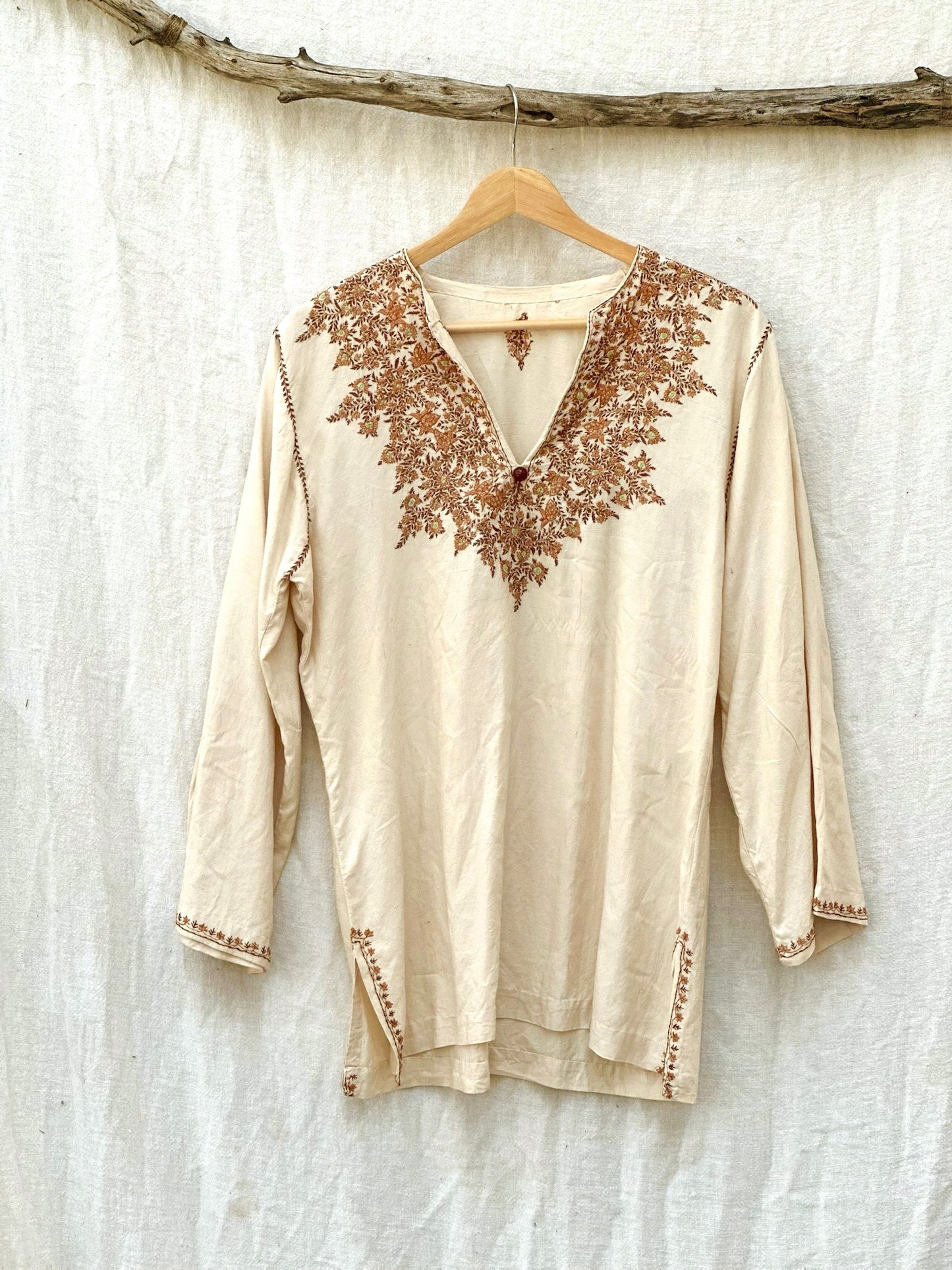 Vintage Hand Embroidered Tunic Top