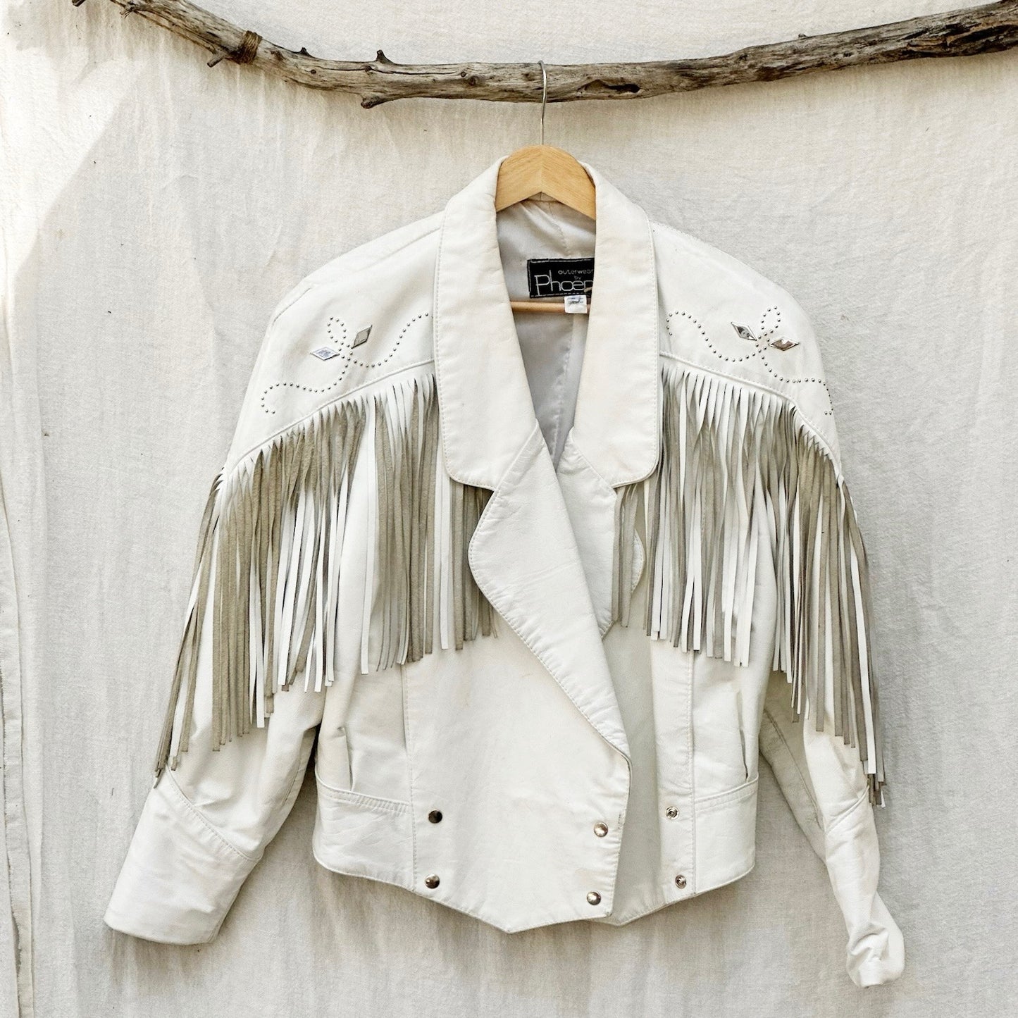 Vintage Fringe Leather Jacket