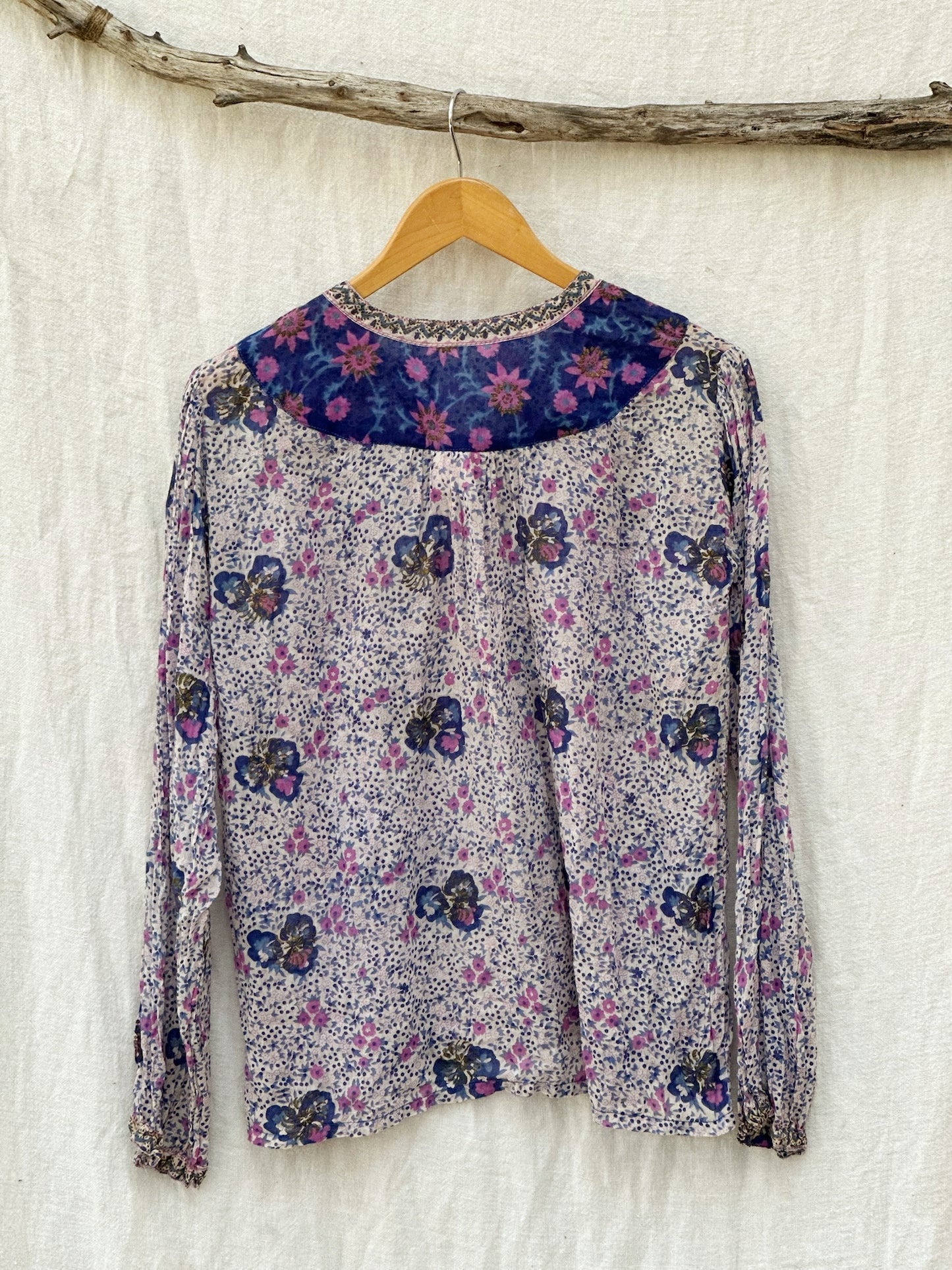 Vintage Indian Gauze Blouse