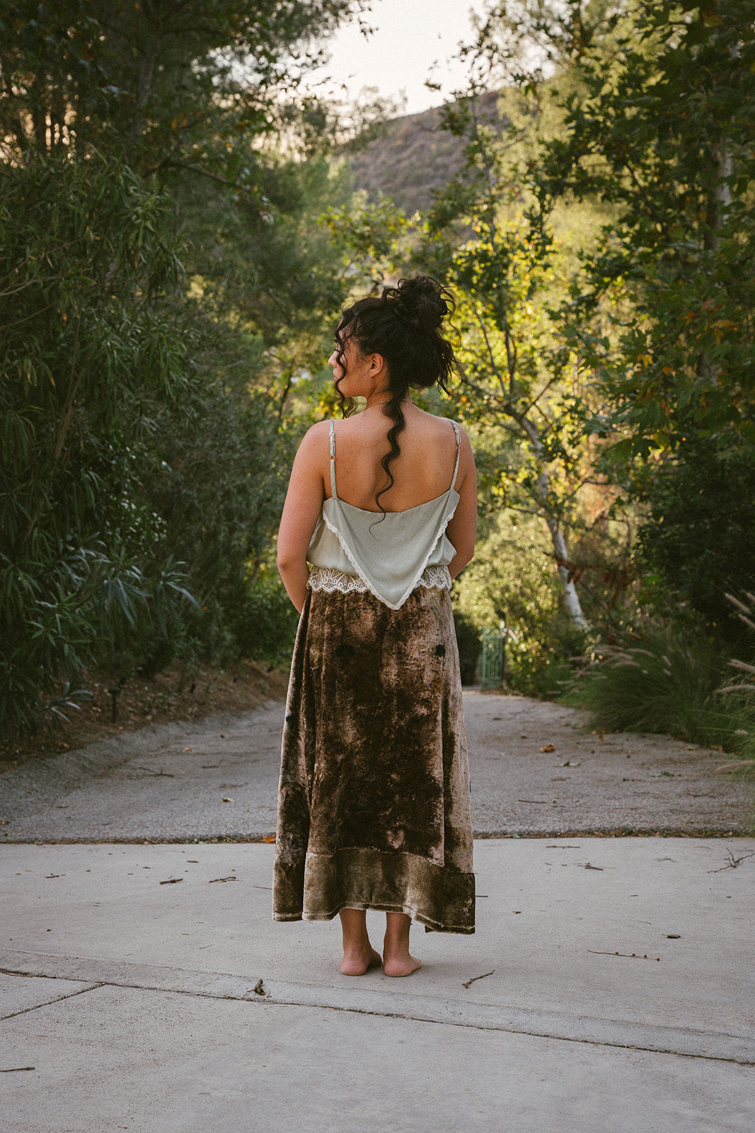 Plant Dyed Velvet Skirt