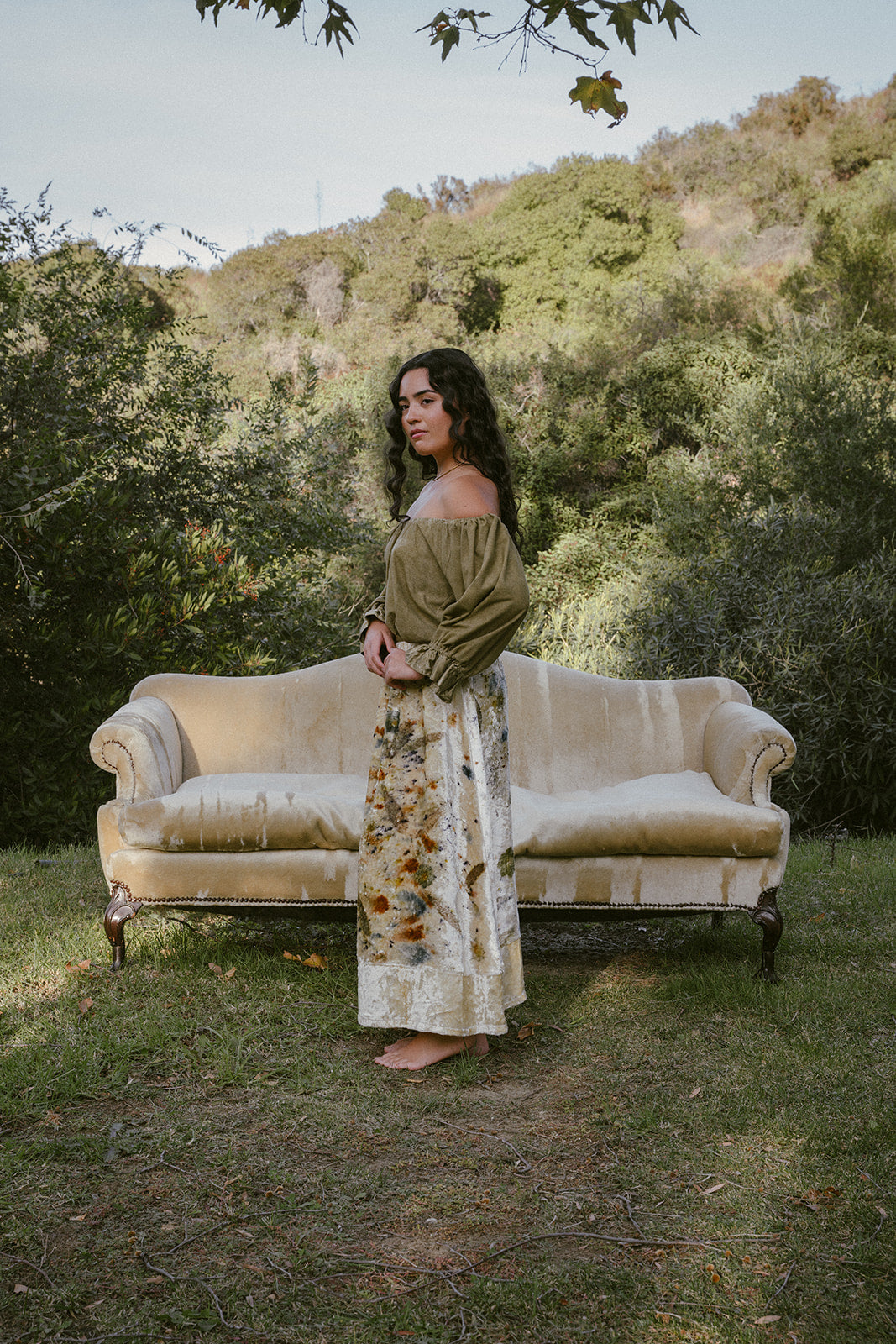 Bundle Dyed Velvet Montree Skirt