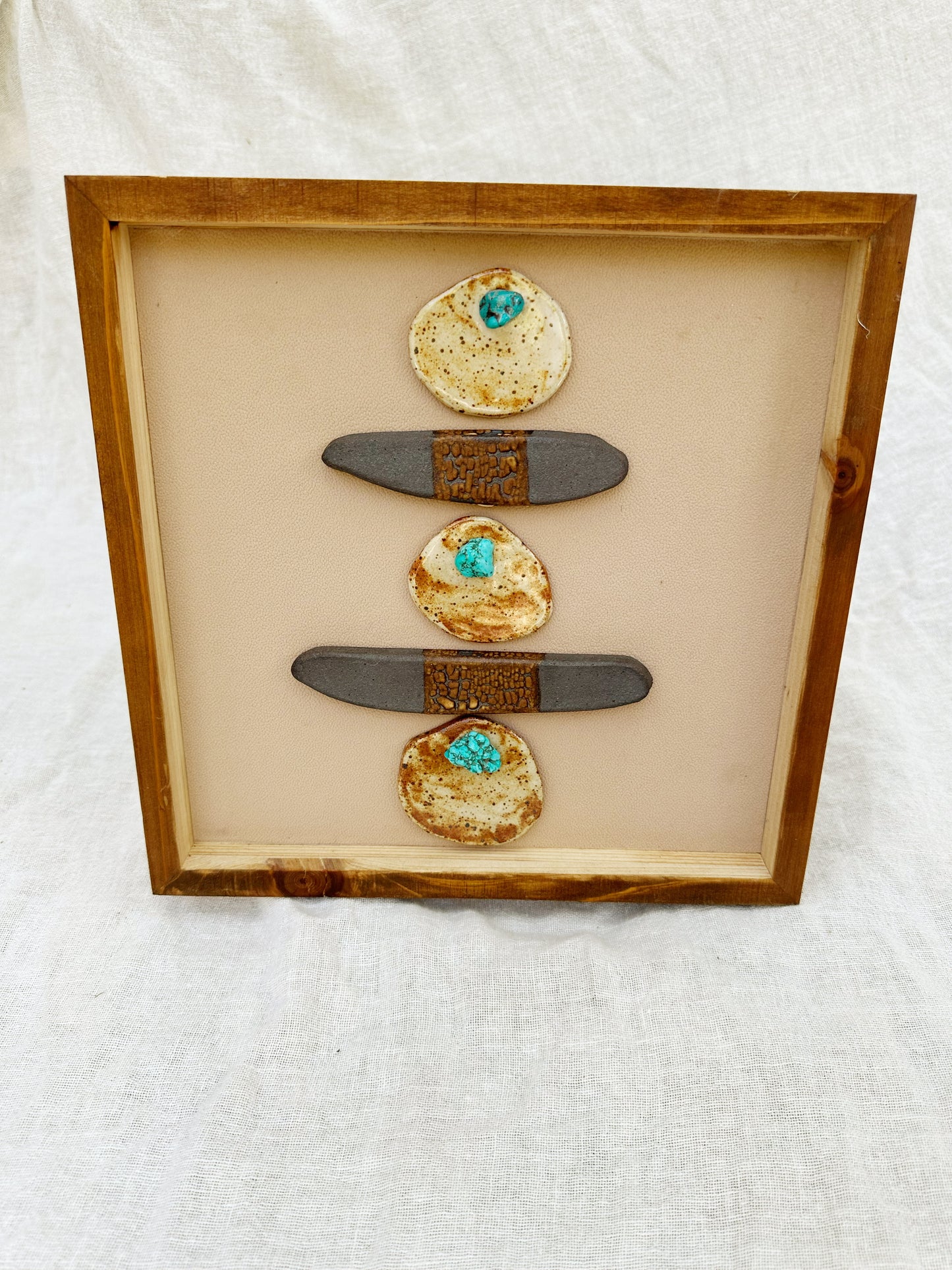 Totem Ceramic Framed Picture