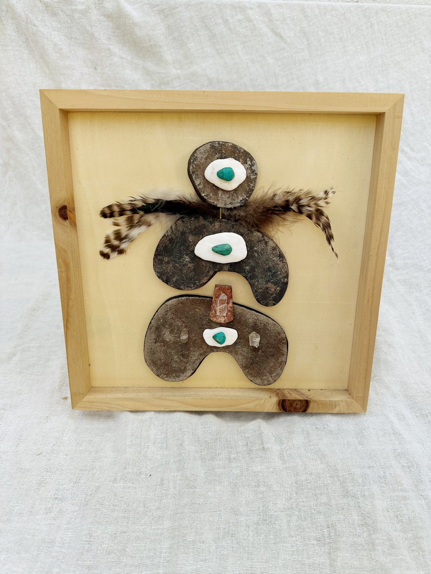Totem Ceramic Framed Picture