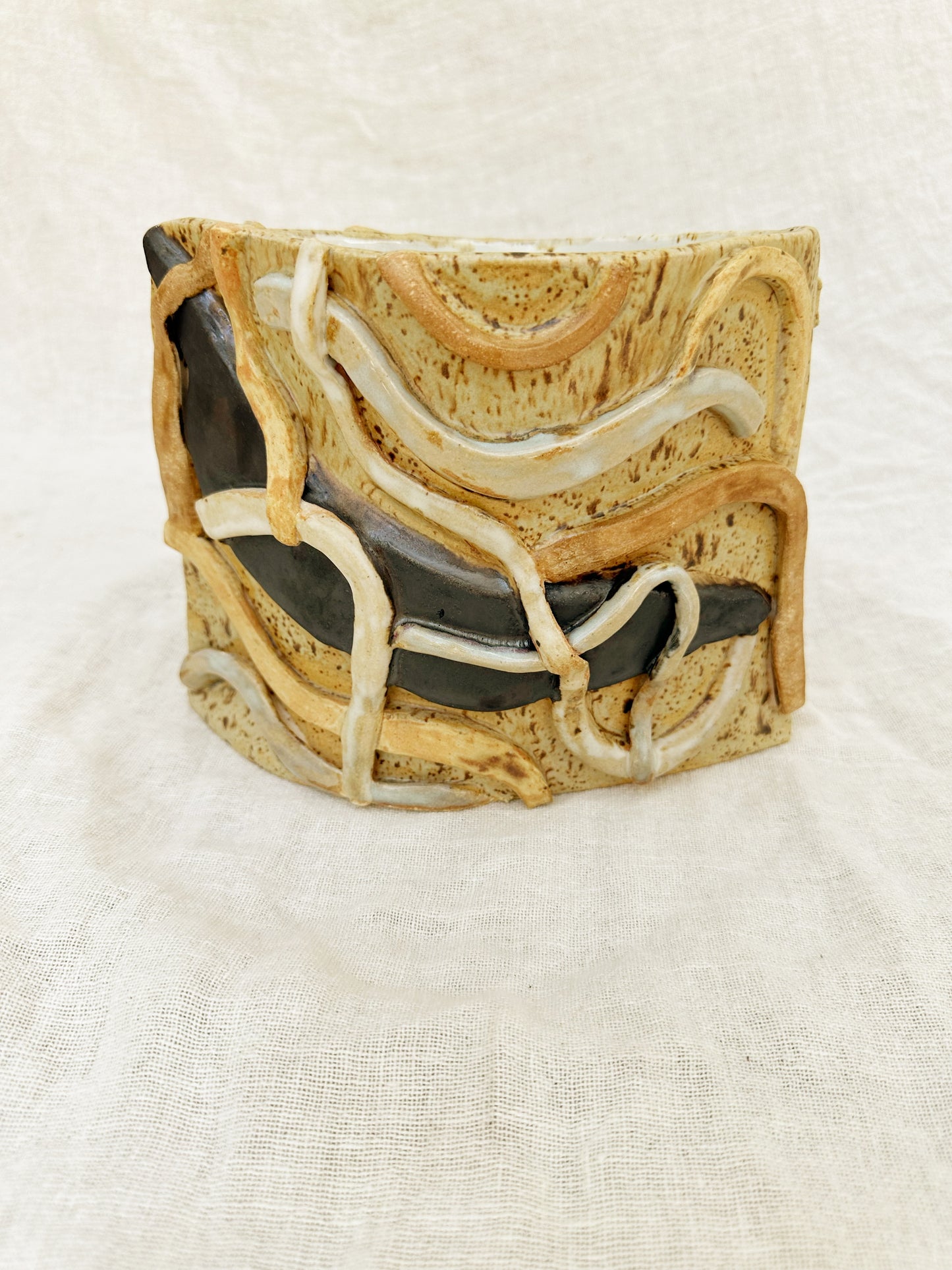 Clay Abstract Vase