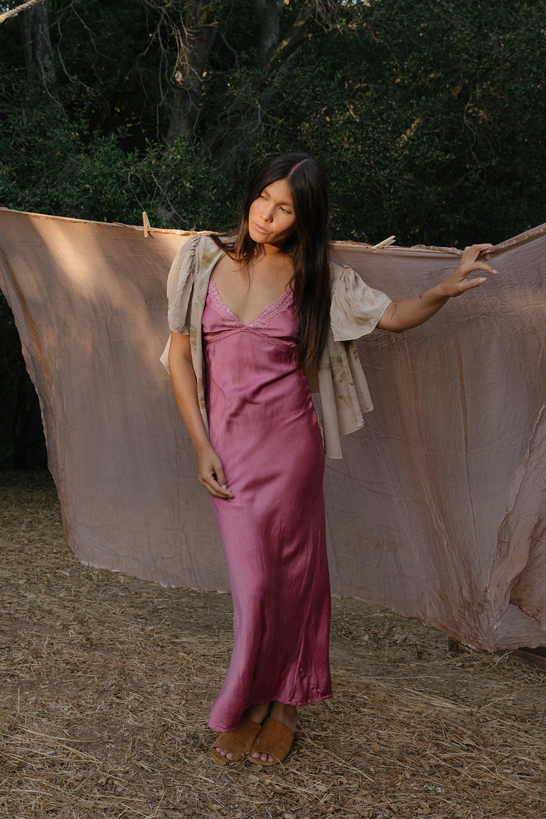 Plant Dyed  Freya-Burgandy