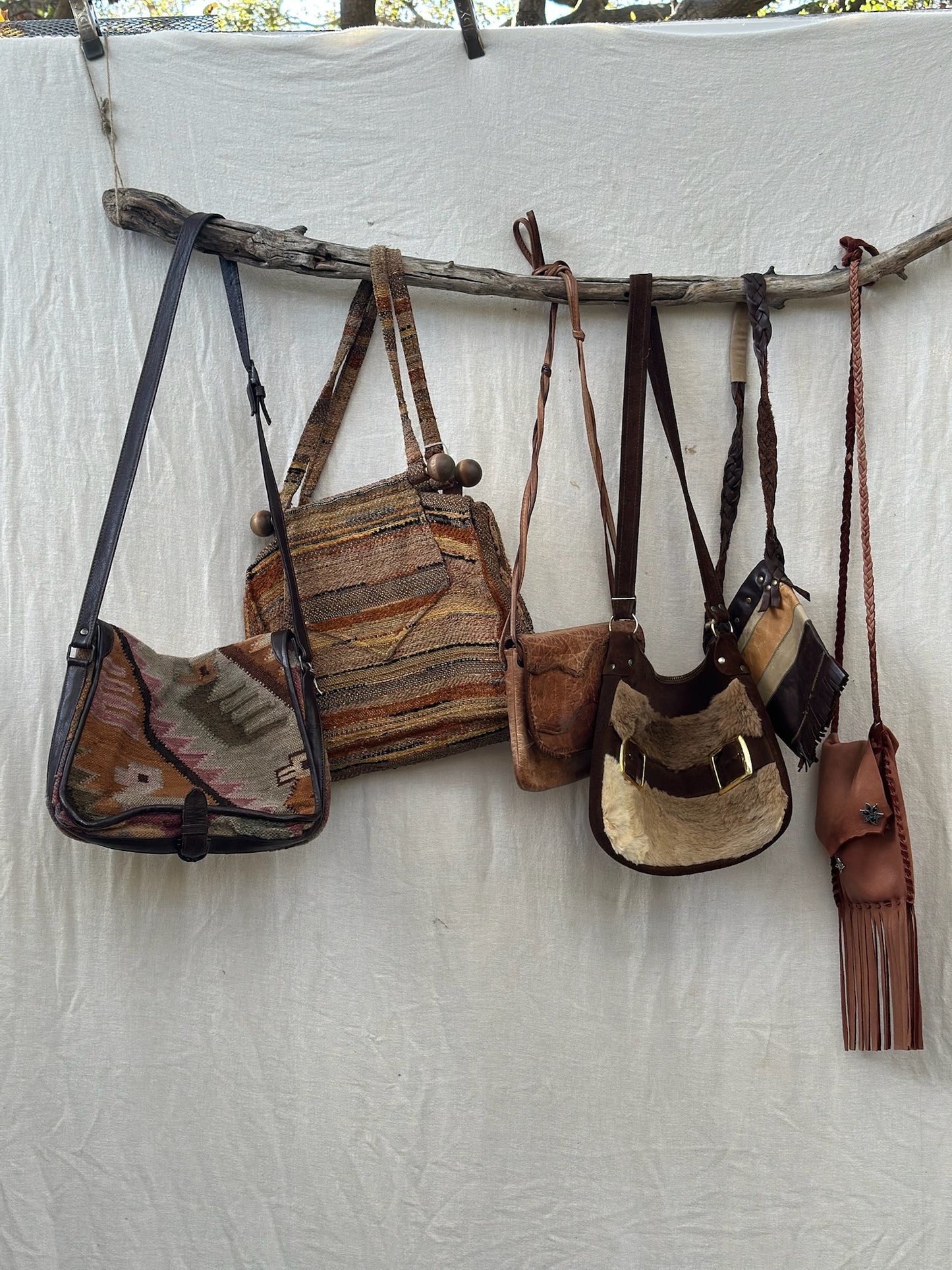 Vintage Shearling Bag