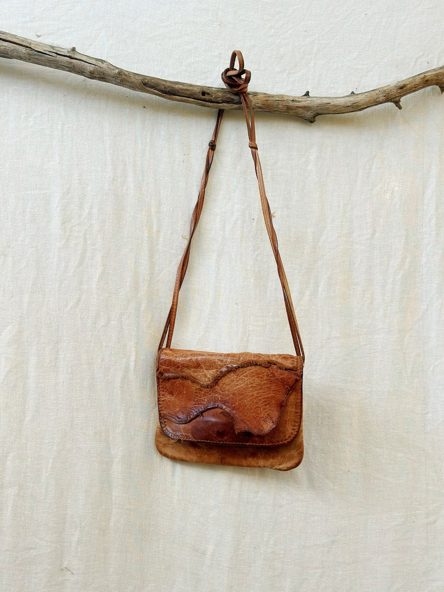 Vintage Leather Crossbody Bag