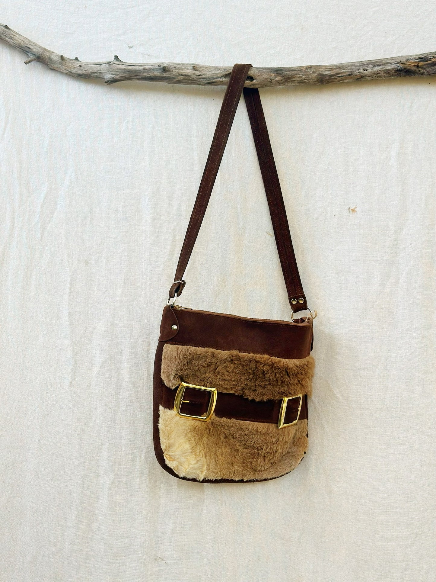 Vintage Shearling Bag