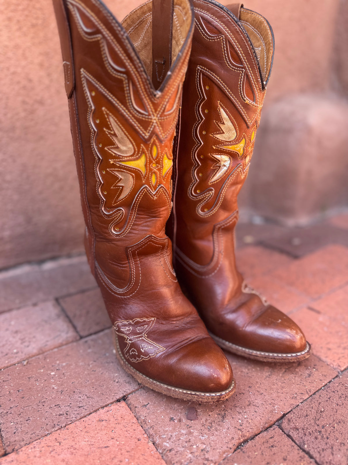 Vintage Butterfly Boots