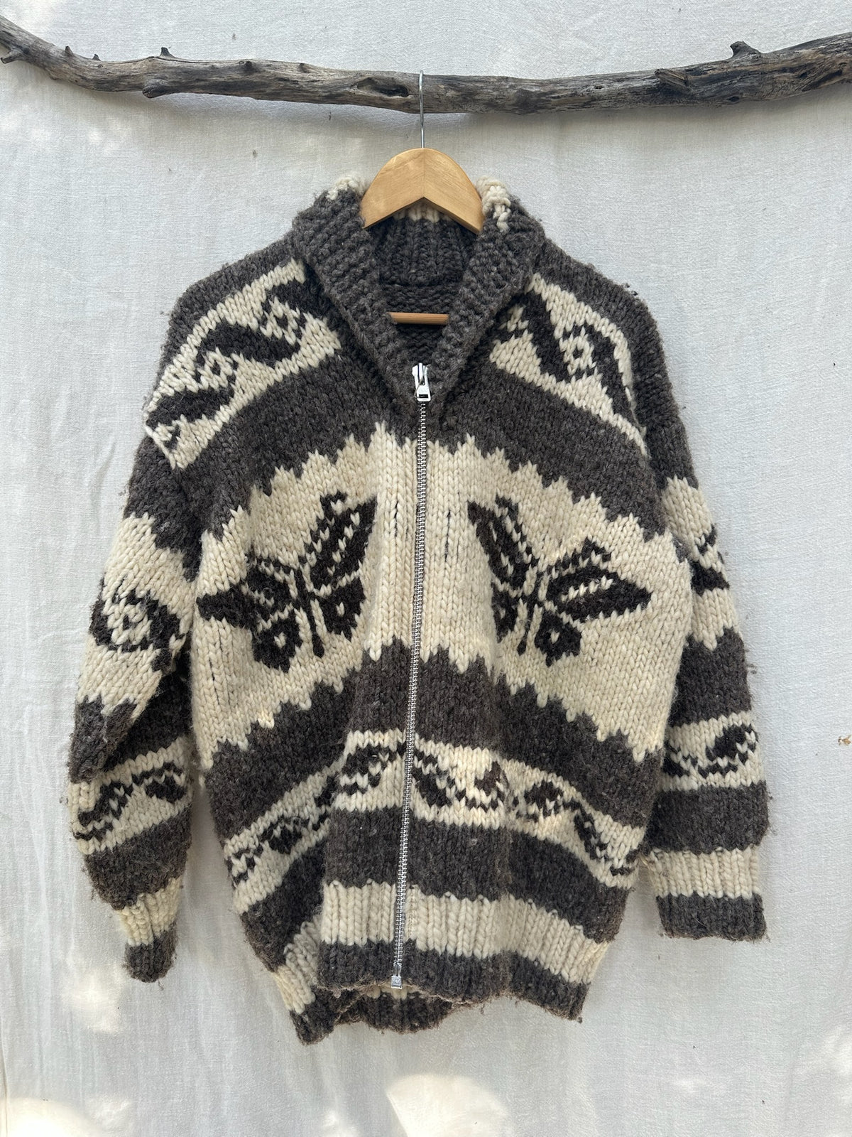 Vintage Butterfly Wool Sweater