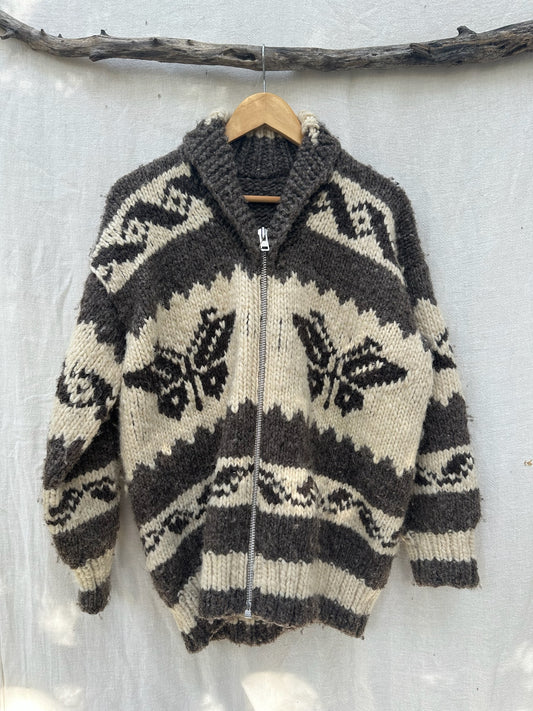 Vintage Butterfly Wool Sweater