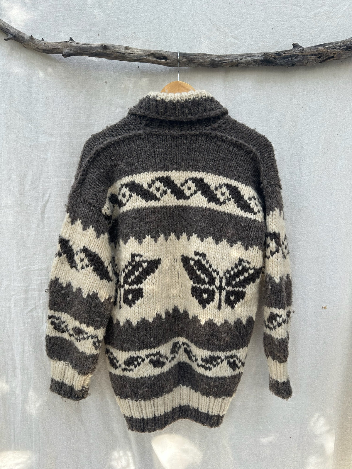 Vintage Butterfly Wool Sweater