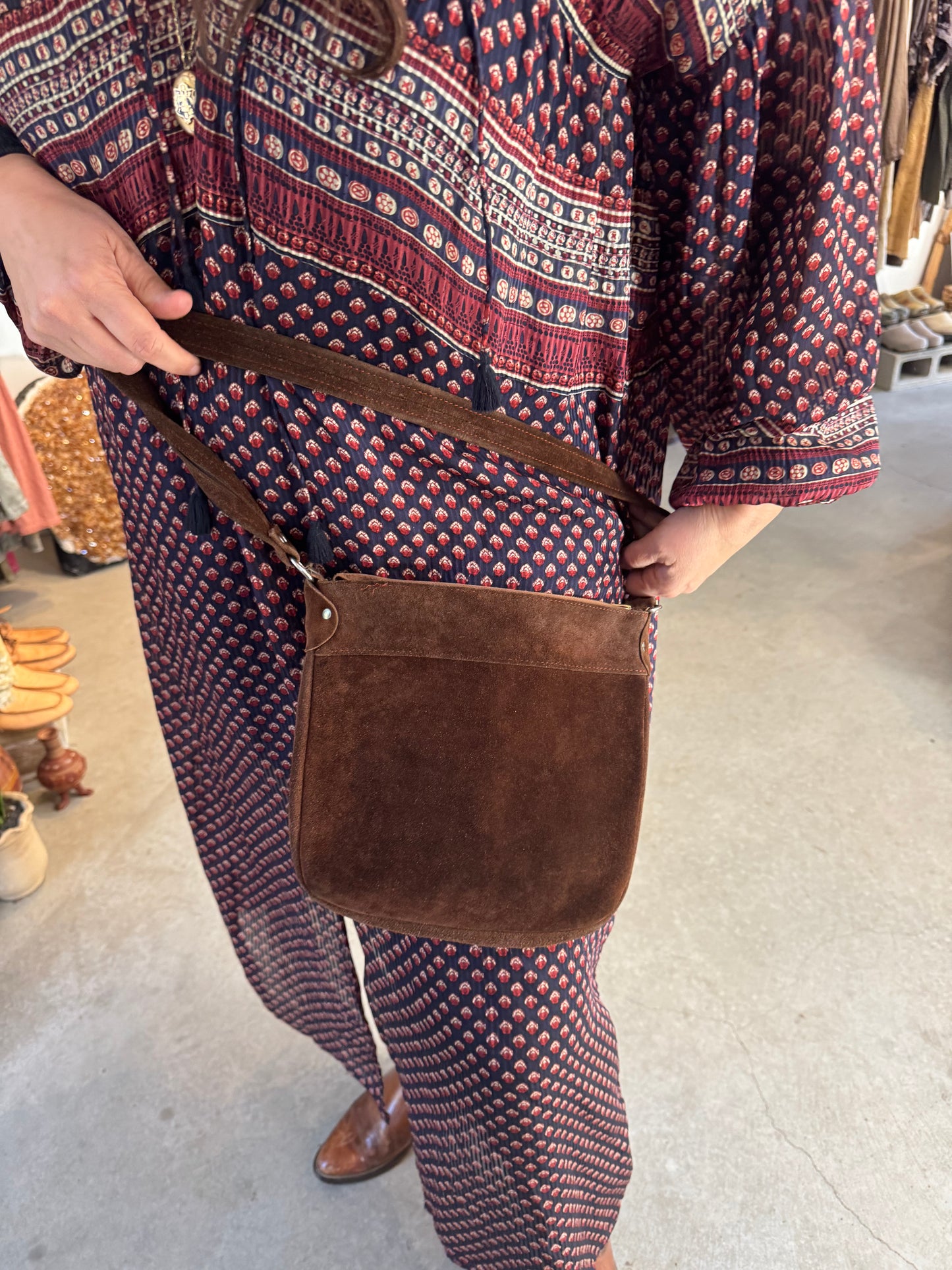 Vintage Leather Crossbody Bag