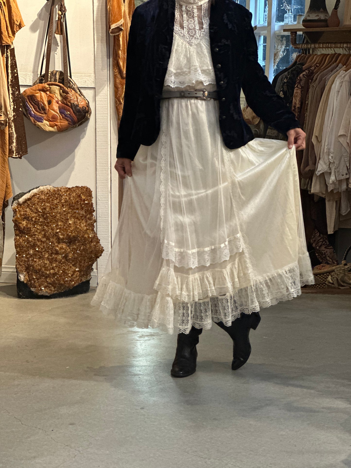 Vintage Gunne Sax Lace Dress