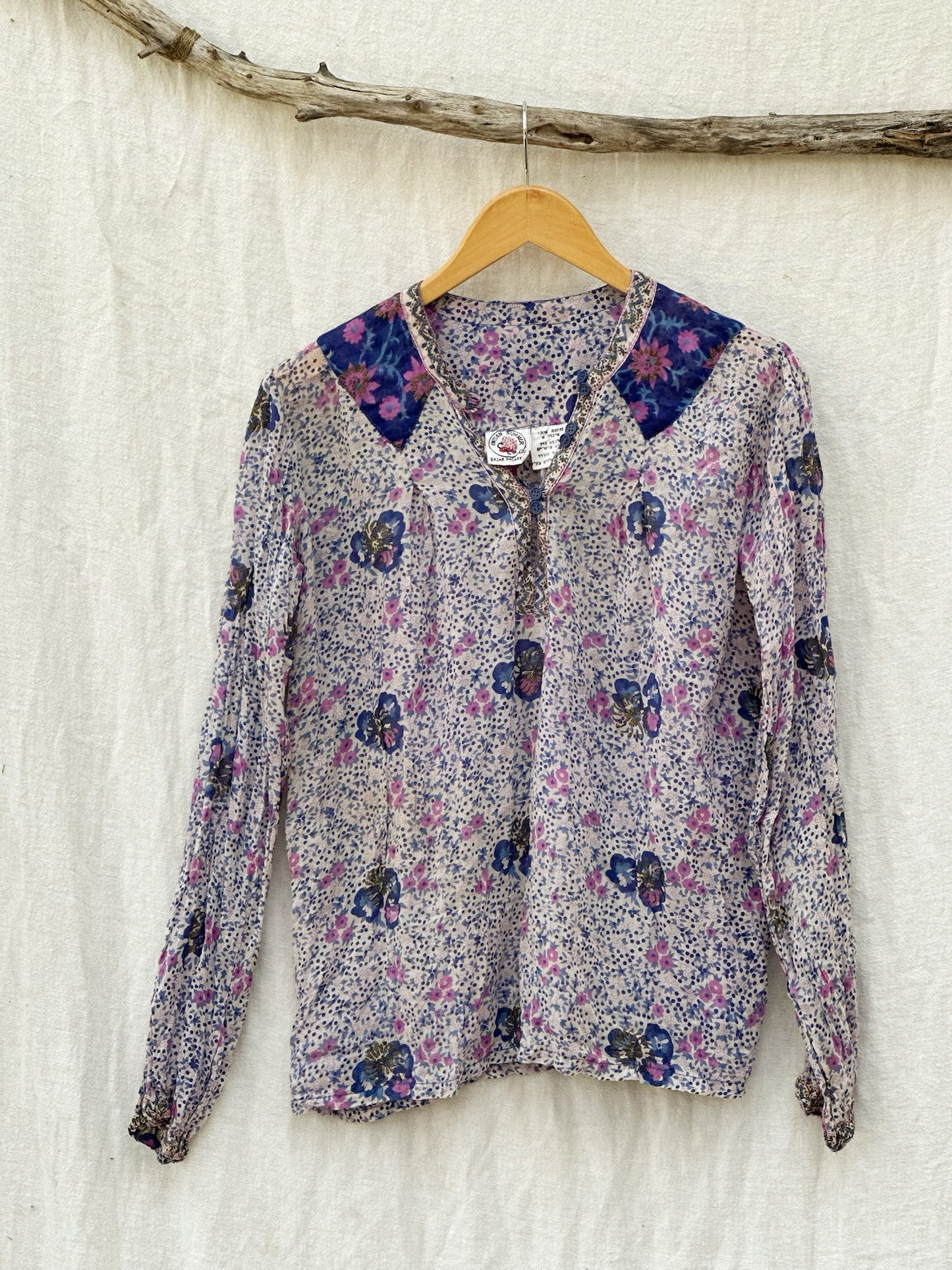 Vintage Indian Gauze Blouse