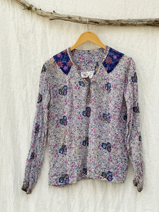 Vintage Indian Gauze Blouse