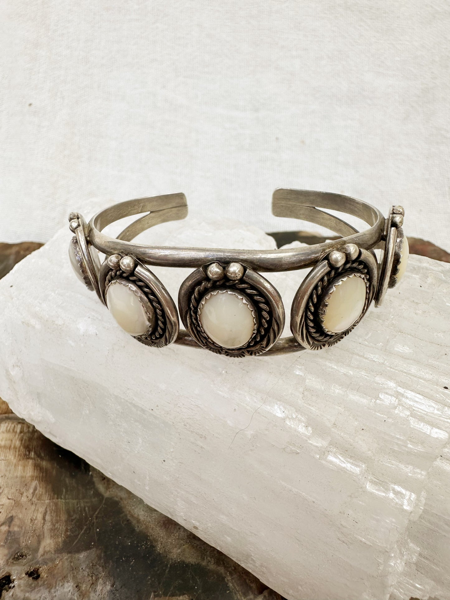 Vintage Native American Mother of Pearl Cuff