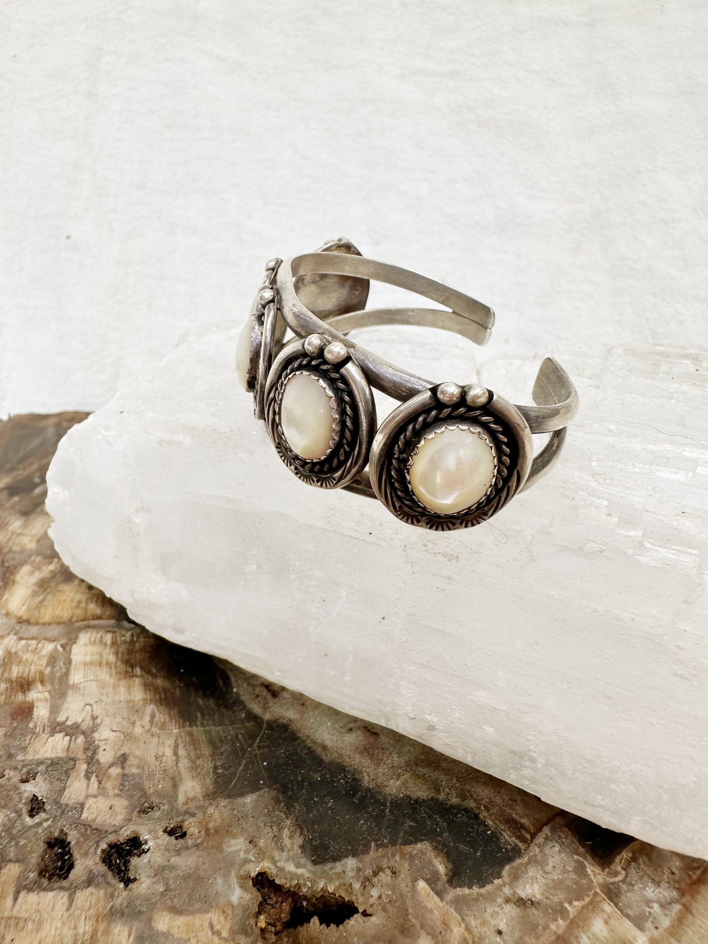 Vintage Native American Mother of Pearl Cuff