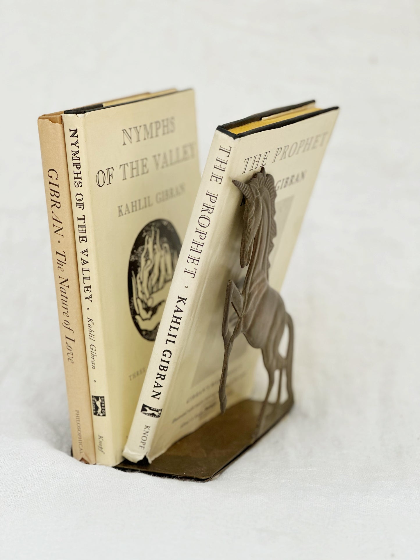 Enchanted Unicorn Brass Bookends