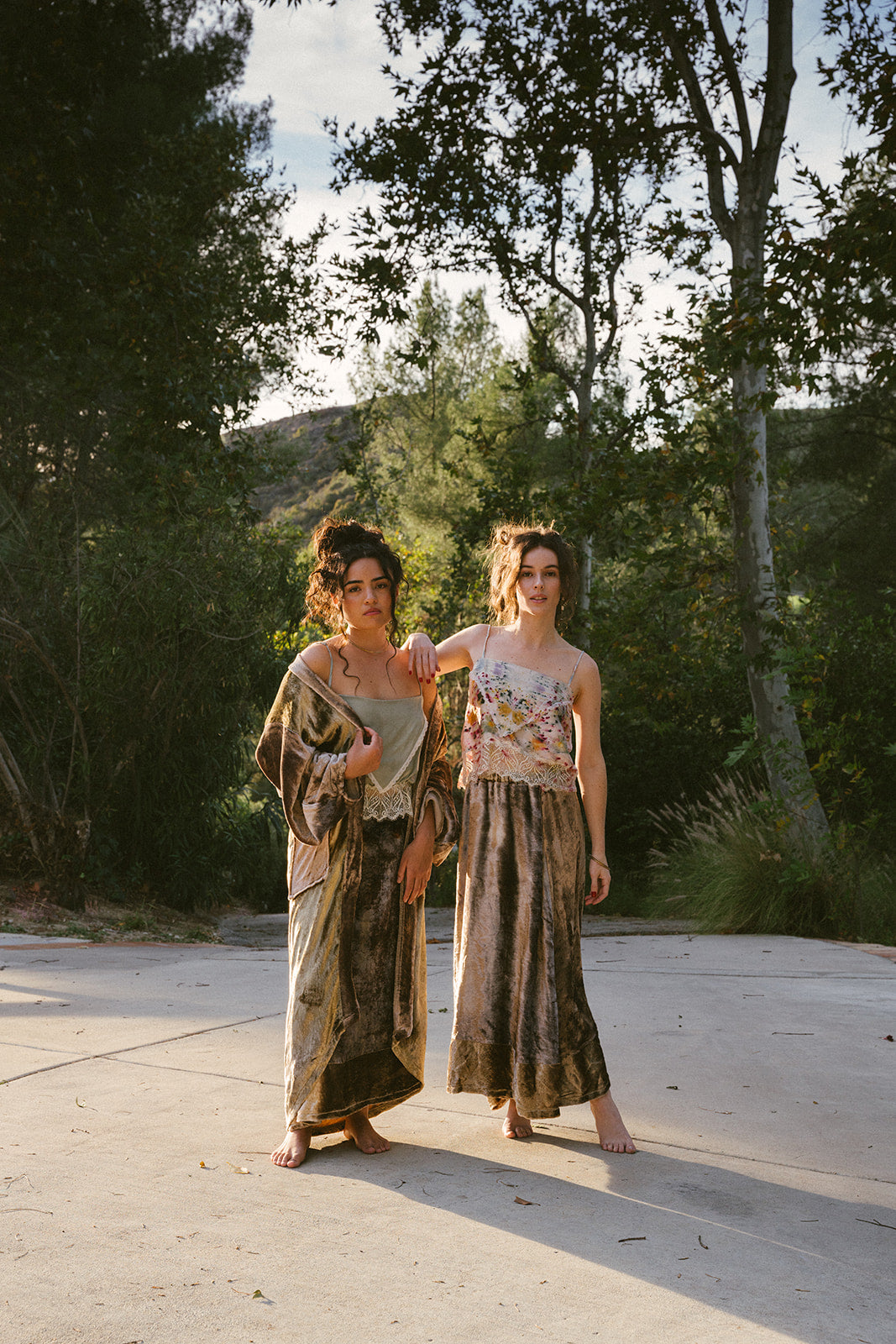 Plant Dyed Velvet  Skirt